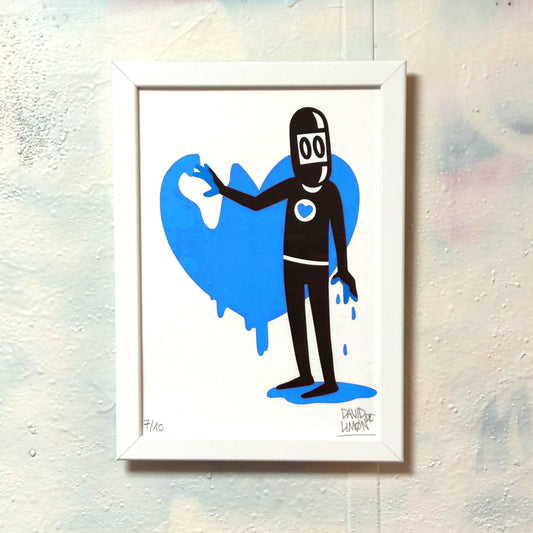 David de Limón - Handpaiting Him - print