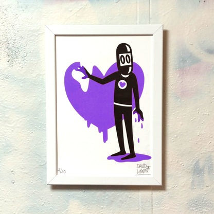 David de Limón - Handpaiting Him - print