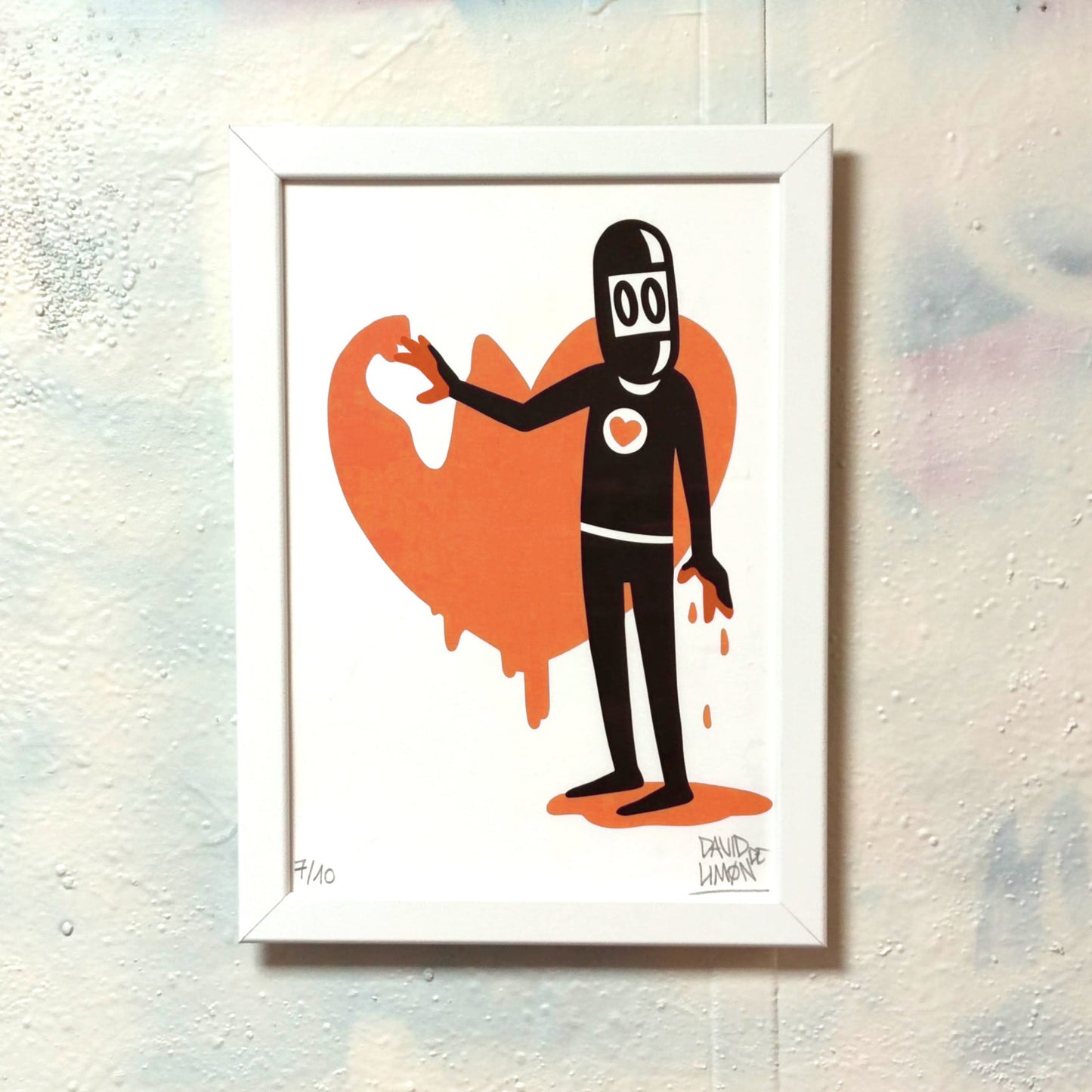 David de Limón - Handpaiting Him - print