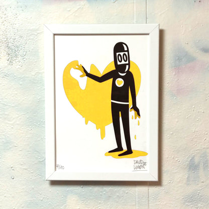 David de Limón - Handpaiting Him - print